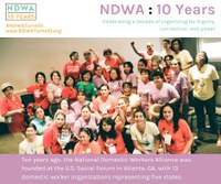 USA: The NDWA is celebrating the 10th Anniversary for dignity and fairness for domestic workers