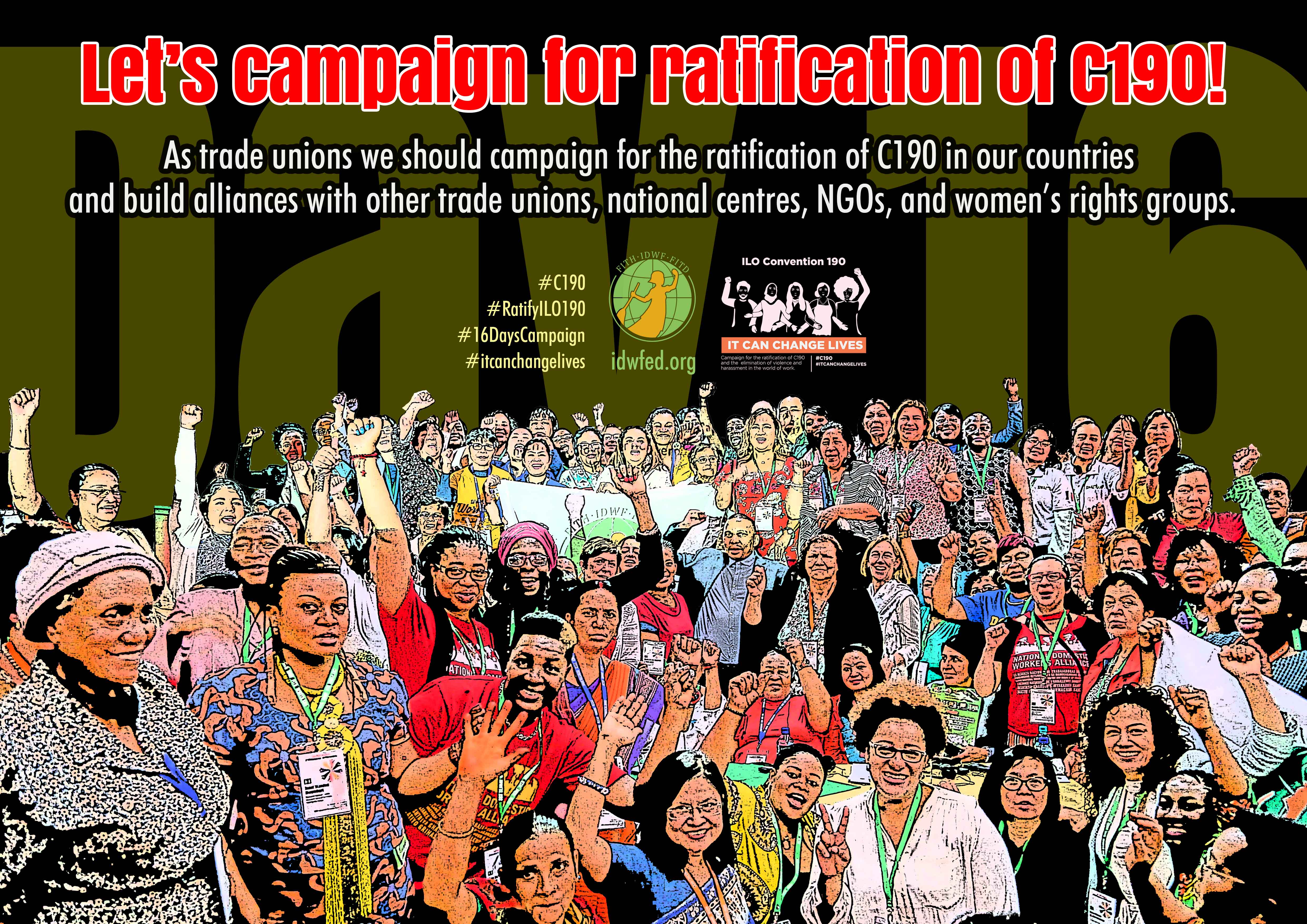 16. Let’s campaign for ratification of C190!