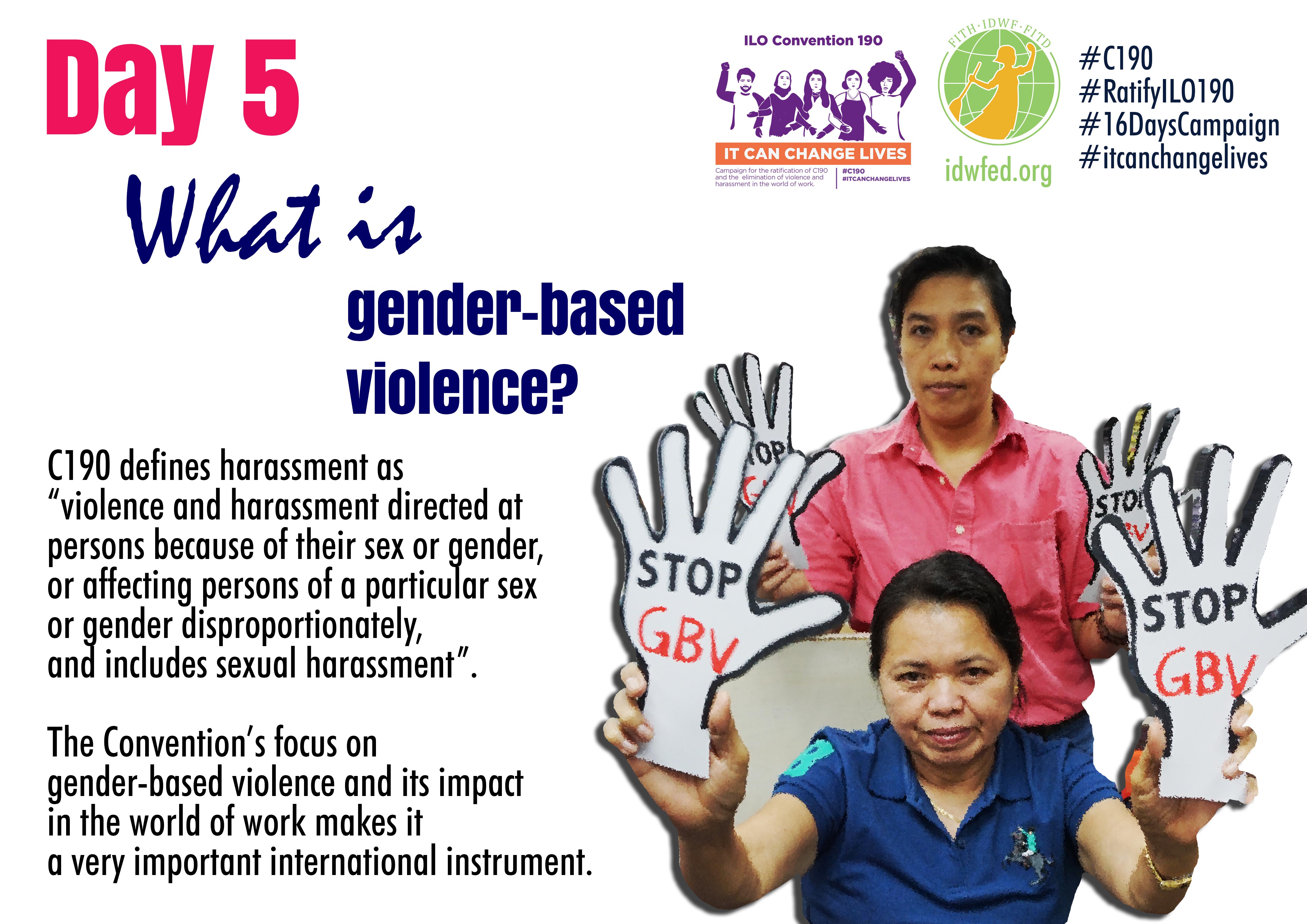 5. What is gender-based violence?