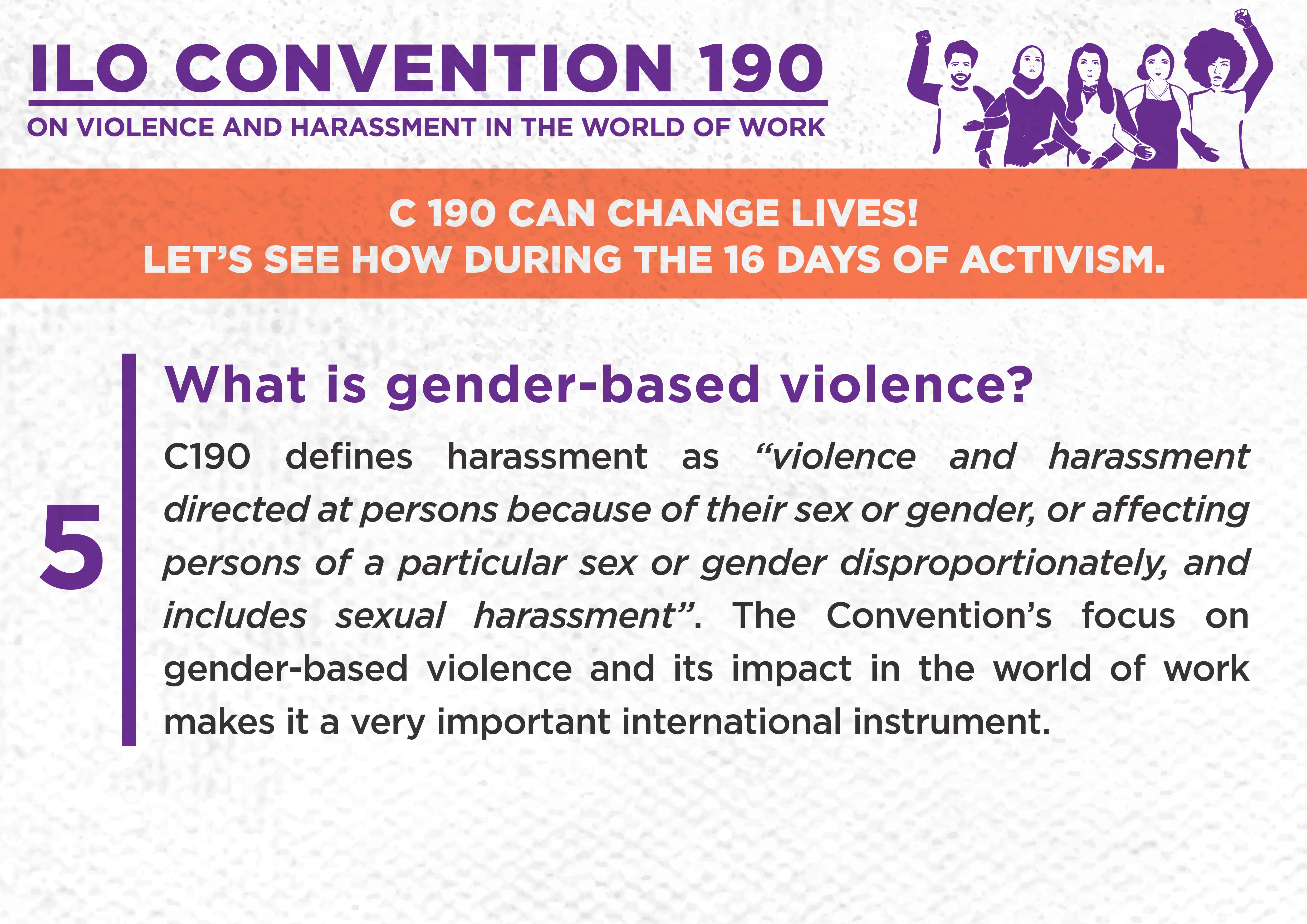 5. What is gender-based violence?