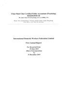 IDWF Auditor Report 2015