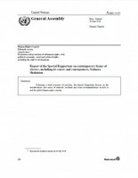 Report of the Special Rapporteur on contemporary forms of slavery 