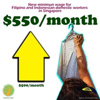 Singapore: New minimum wage for Filipino and Indonesian domestic workers