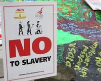 UK: Justice for Domestic Workers rally to "Say No to Slavery"