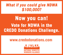 USA: Vote today for NDWA and help start strong to win up to $100,000 from CREDO