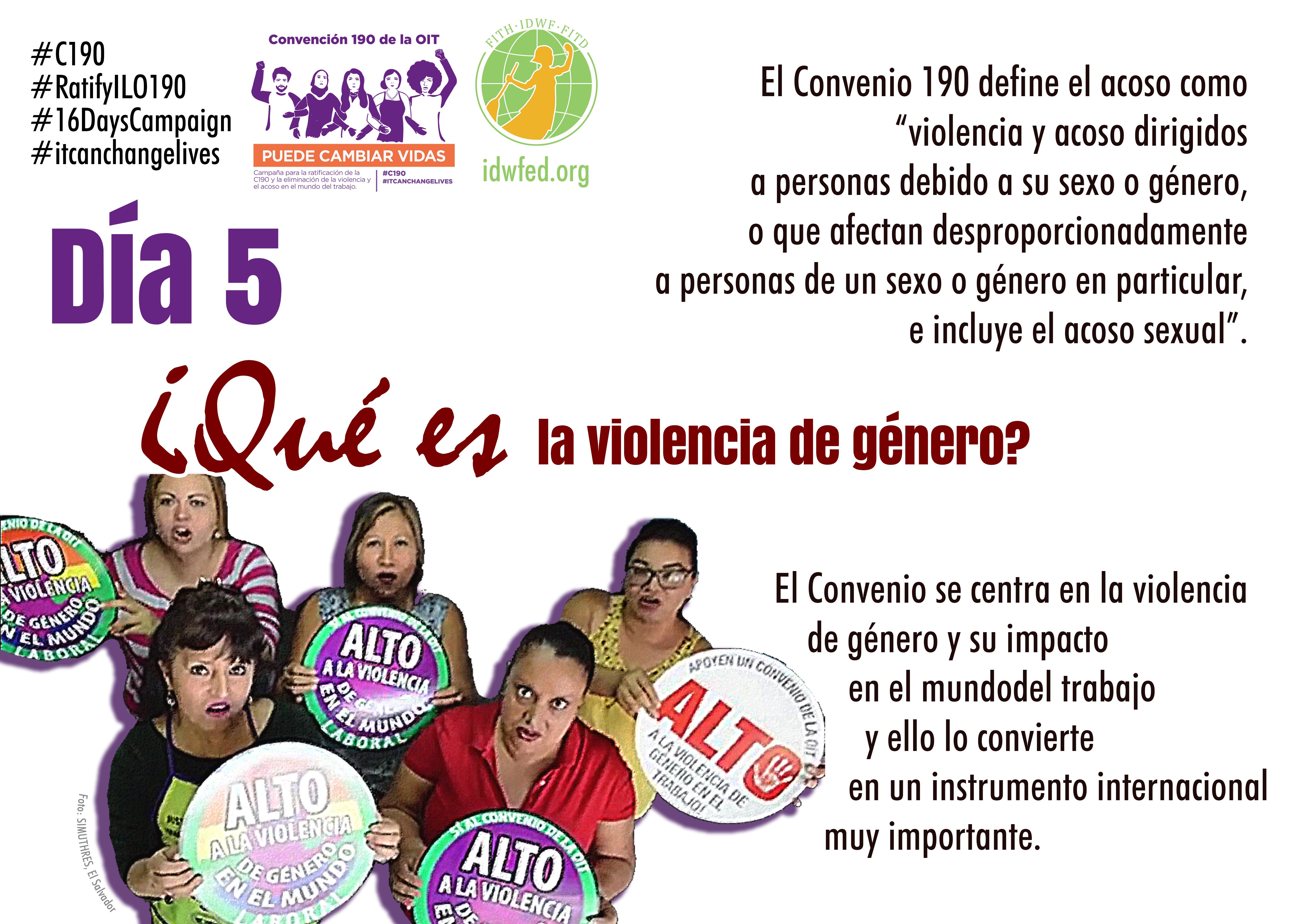 5. ¿Qué es la violencia de género?