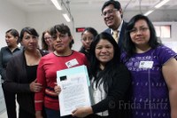 Entregan solicitud de registro del Primer Sindicato Nacional de Trabajadores y Trabajadoras del Hogar México.