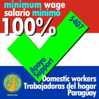 Paraguay: En solidaridad con las trabajadoras del hogar de Paraguay - ¡Pagar por debajo del salario mínimo también es una forma de violencia en el lugar de trabajo!